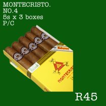 MONTECRISTO NO.4 P/C 15s (3 boxes)